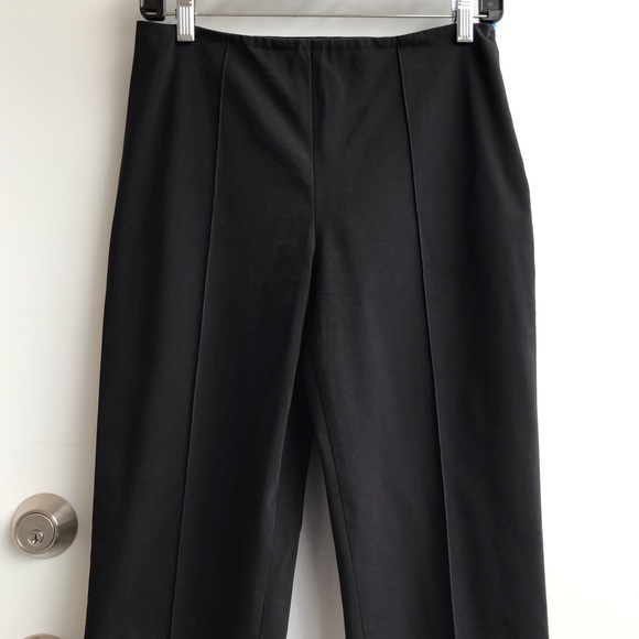 Max Mara Black Cropped Straight Leg Pants - Picture 2 of 11